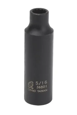 Buy Today SUNEX 368207 3/8" Drive Size, 12 No. of Points, Deep Socket Type Impact Socket