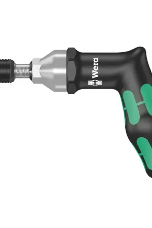 WERA 05074712001 25 in./lbs. - 55 in./lbs. Torque Range, 1/4" Driver Bit Size, Pistol Grip Adjustable Torque Screwdrivers With Rapidaptor Quick-Release Chuck Type Torque Screwdriver Fast Shipping