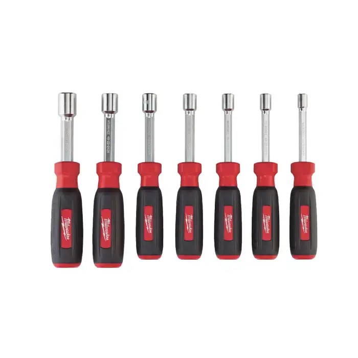 MILWAUKEE 48-22-2435 8mm Size, 3" Shank Length, Cushion Grip Handle Type Nutdriver Fast Shipping