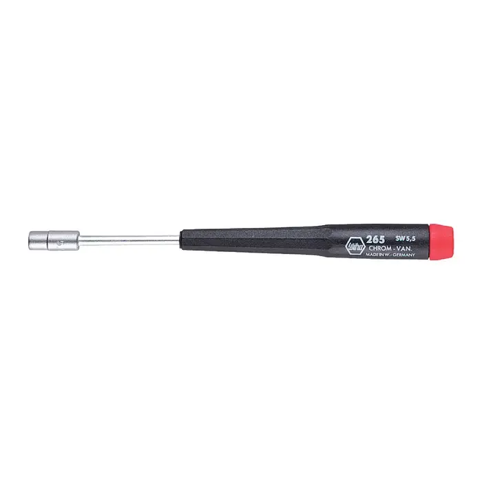 WIHA 26560 6mm Size, 60mm Shank Length, Precision Handle Handle Type Nutdriver Fan Favorite