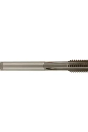 YMW 8-32 Size, H3 Thread Limit, Bottoming Chamfer, 4 Flute, Bright Vanadium High Speed Steel, Right Hand Cut Straight Flute Hand Tap Limited Time