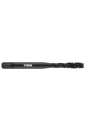 Best Seller YMW 374626 M12-1.25 Size, D5 Thread Limit, Modified/Semi Bottoming Chamfer, 3 Flute, Black Oxide Vanadium High Speed Steel, Right Hand Cut Spiral Fluted Tap