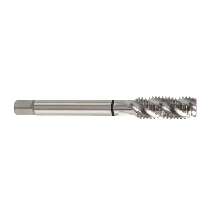 Popular YG1 9/16"-18 Size, H5 Thread Limit, Modified/Semi Bottoming Chamfer, 3 Flute, Bright High Speed Steel EX, Right Hand Cut Spiral Fluted Tap
