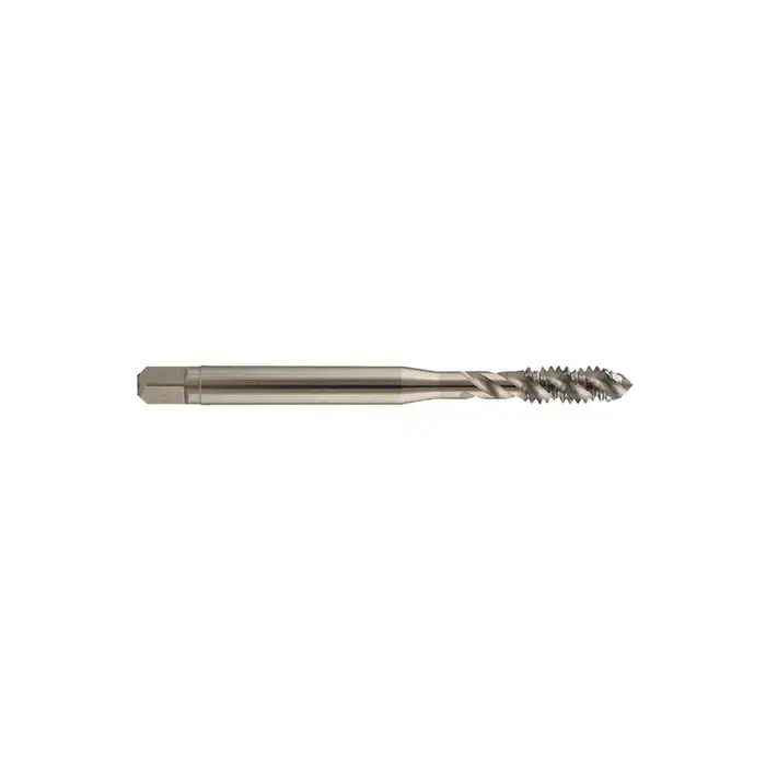 YMW M48-1 Size, D6 Thread Limit, Modified/Semi Bottoming Chamfer, 4 Flute, Bright Vanadium High Speed Steel, Right Hand Cut Spiral Fluted Tap Super Sale