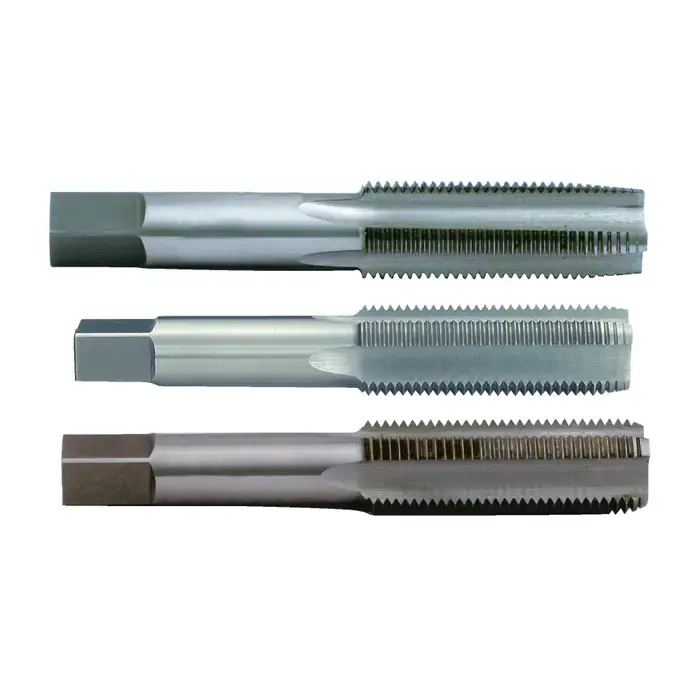 Latest TTC 18-900-020 2mm-.40mm Size, Set Of 1 Each Taper, Plug & Bottoming Chamfer, Multiple Flute, Bright High Speed Steel, Right Hand Cut Straight Flute Hand Tap