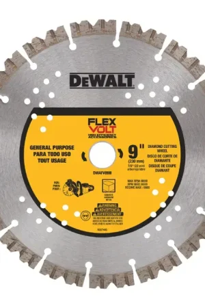 Flash Sale DEWALT DWAFV8900 9" Diamond Cutting Wheel - 7/8" Hole Size