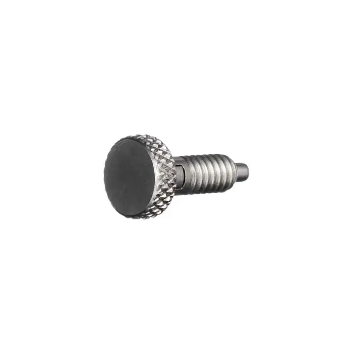 VLIER SSLF500 1/2"-13 Thread Size, 0.65" Thread Length, 0.249" Plunger Dia., Knurled Stainless Steel Hand Retractable Spring Plunger Holiday Sale