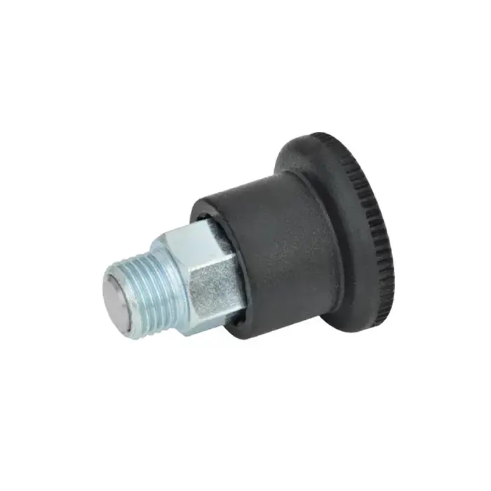 Fan Favorite J.W. WINCO 8XRM5 M8x0.75 Thread Size, 4mm Plunger Dia., 21mm Handle Dia. Indexing Plunger
