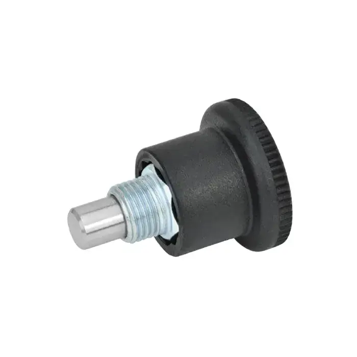 J.W. WINCO 8XRM1 M8x0.75 Thread Size, 5mm Plunger Dia., 21mm Handle Dia. Indexing Plunger Premium