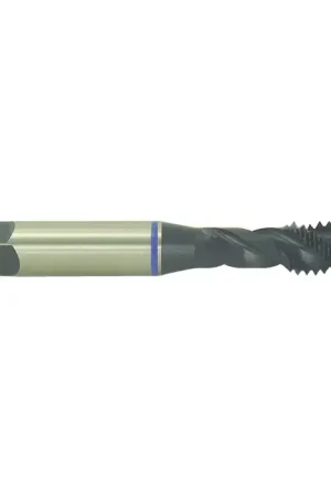 Clearance REGAL 030300TC M12-1.25 Size, D5 Thread Limit, Modified/Semi Bottoming Chamfer, 3 Flute, Black Oxide Heat and Wear Resistant Super Premium Steel, Right Hand Cut Spiral Fluted Tap