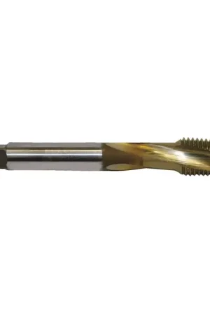 NACHI 59624 M10-1.25 Size, D5 Thread Limit, Bottoming Chamfer, 3 Flute, SG Coated Premium Cobalt / Vanadium High Speed Steel, Right Hand Cut Spiral Fluted Tap Affordable