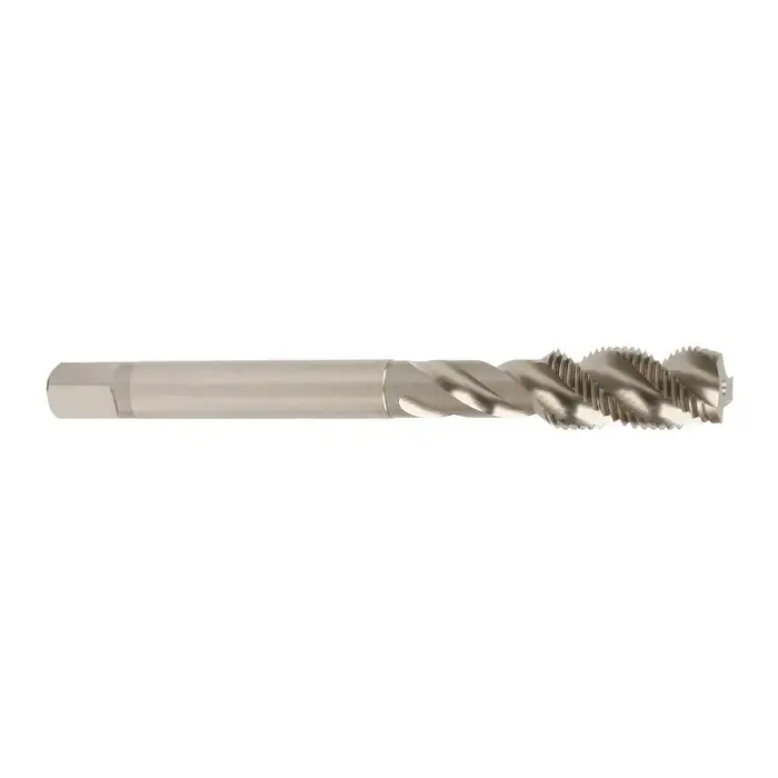 YMW 7/8"-9 Size, H5 Thread Limit, Modified/Semi Bottoming Chamfer, 4 Flute, Bright Vanadium High Speed Steel, Right Hand Cut Spiral Fluted Tap Premium