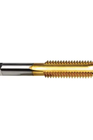 While Supplies Last T&O 09-500-214 4-40 Size, H2 Thread Limit, Plug Chamfer, 2 Flute, TiN High Speed Steel, Right Hand Cut Spiral Pointed Tap