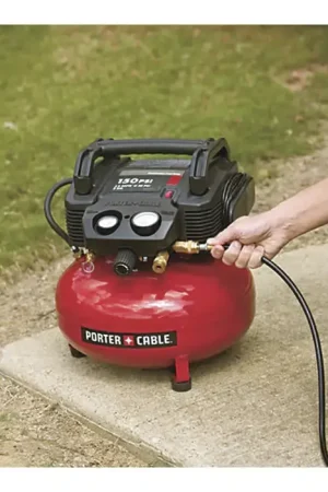 Deal PORTER-CABLE C2002-WK 6 Gallons Tank Capacity, 0.8 Horsepower, 2.6 CFM @ 90 PSI Air Delivery Portable Compressor