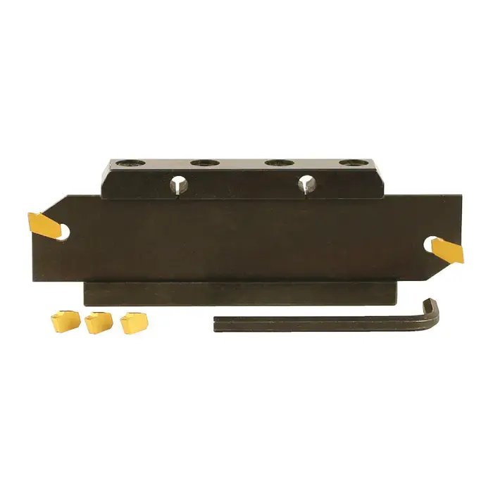 TERRA CARBIDE - GTN 2 Cut-Off / Parting Set with Blade, Block and Inserts, GTN-2 APC5T Cutting Width, 5/8" X 5/8", Blade Height 1.024" (26mm) While Supplies Last