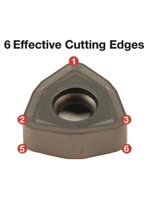 ZCC-CT 4220007136 - WNHU060408PNR-GM YBD152, 80° Trigon, Indexable Carbide Milling Insert Professional Grade