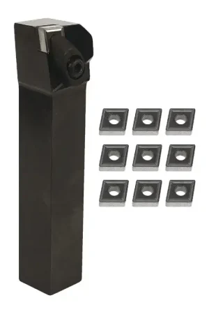 Best Choice TTC PRODUCTION 55-921-003 - 1.0" CNMG43_ Turning Set with Inserts (Single), Right Hand
