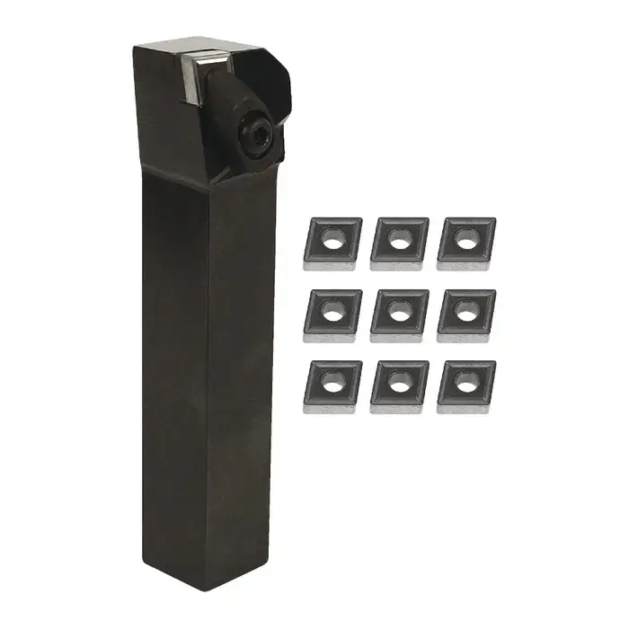Best Choice TTC PRODUCTION 55-921-003 - 1.0" CNMG43_ Turning Set with Inserts (Single), Right Hand