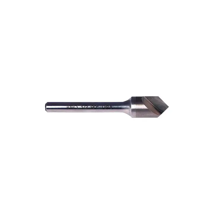 KEO 919 Solid Carbide Single Flute Countersink, Ø3/16 x 90°, 3/16 Shank, AlTiN Coated Instant Buy