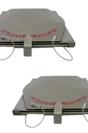QSP 25-129-P Pair of Wheel Alignment Stainless Steel Turnplates with pointer Weekend Sale