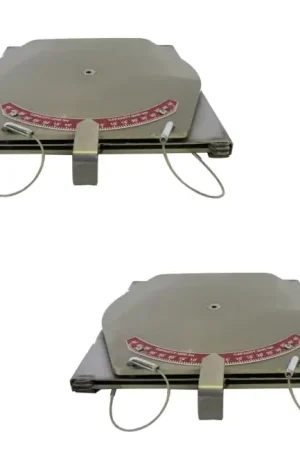 Seasonal Sale QSP 25-130-P Pair of Wheel Alignment Stainless Steel Medium-Duty Turnplates with pointer
