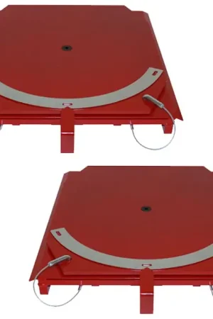 New Arrival QSP 25-24-P Pair of Wheel Alignment Heavy-Duty Truck Turnplates with POINTER