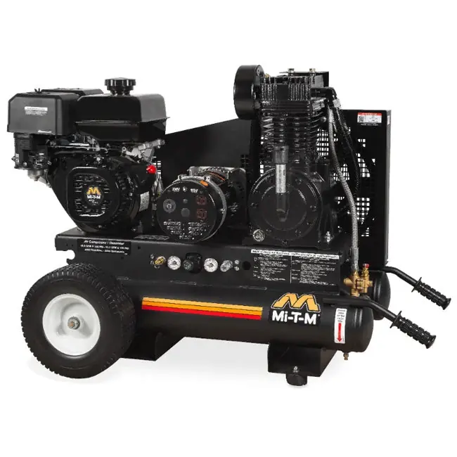 New Arrival Mi-T-M AG2-PM14-08M1E - 8-Gallon Two Stage Gasoline Combination Air Compressor / Generator
